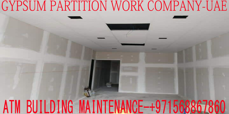 Low cost Gypsum Partition ceiling  Works in Umm Al Quwain Dubai