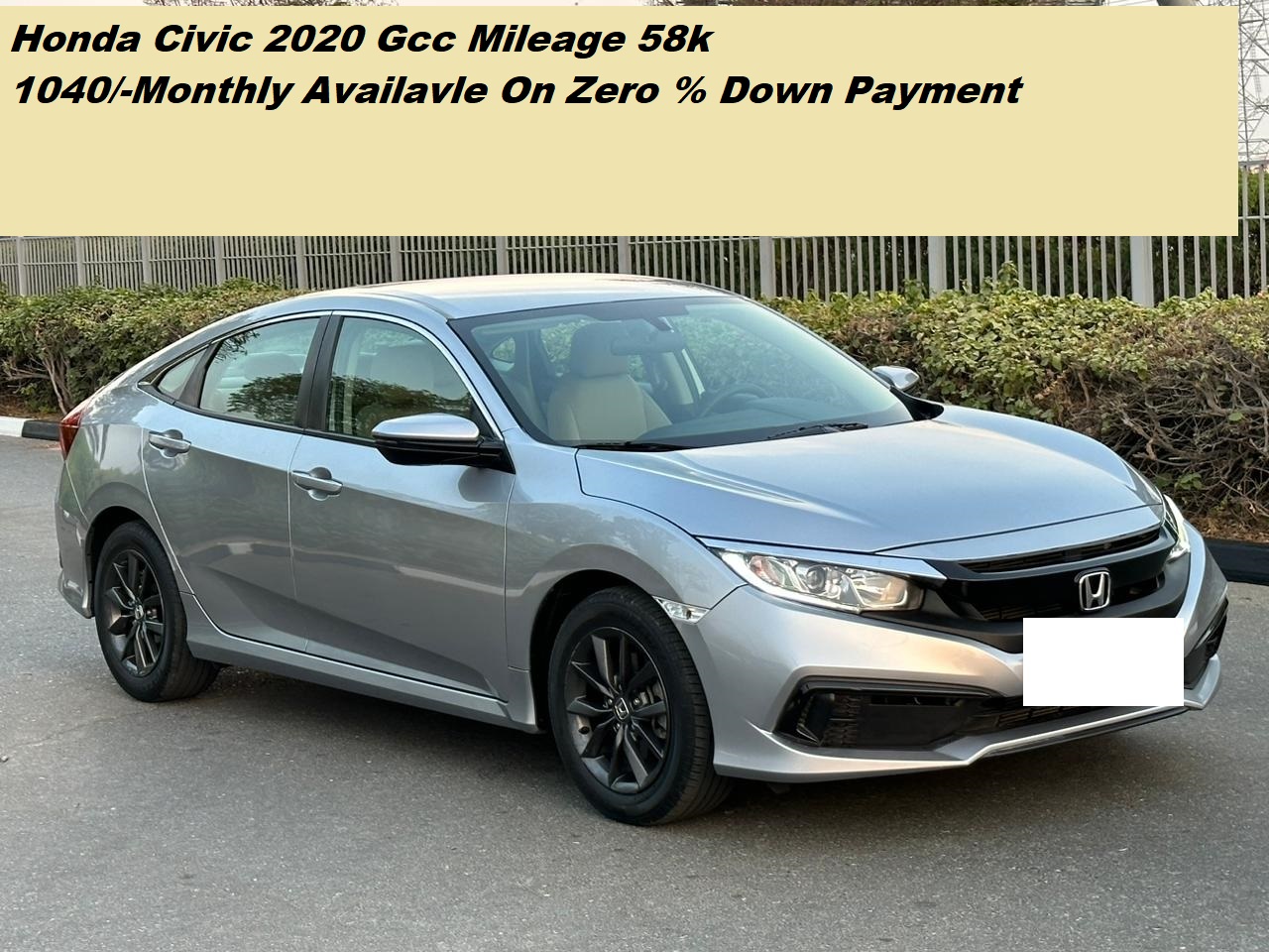 999-/ Aed Monthly,2020 Honda Civic 1.6L,Cruise Control, (GCC) Wel