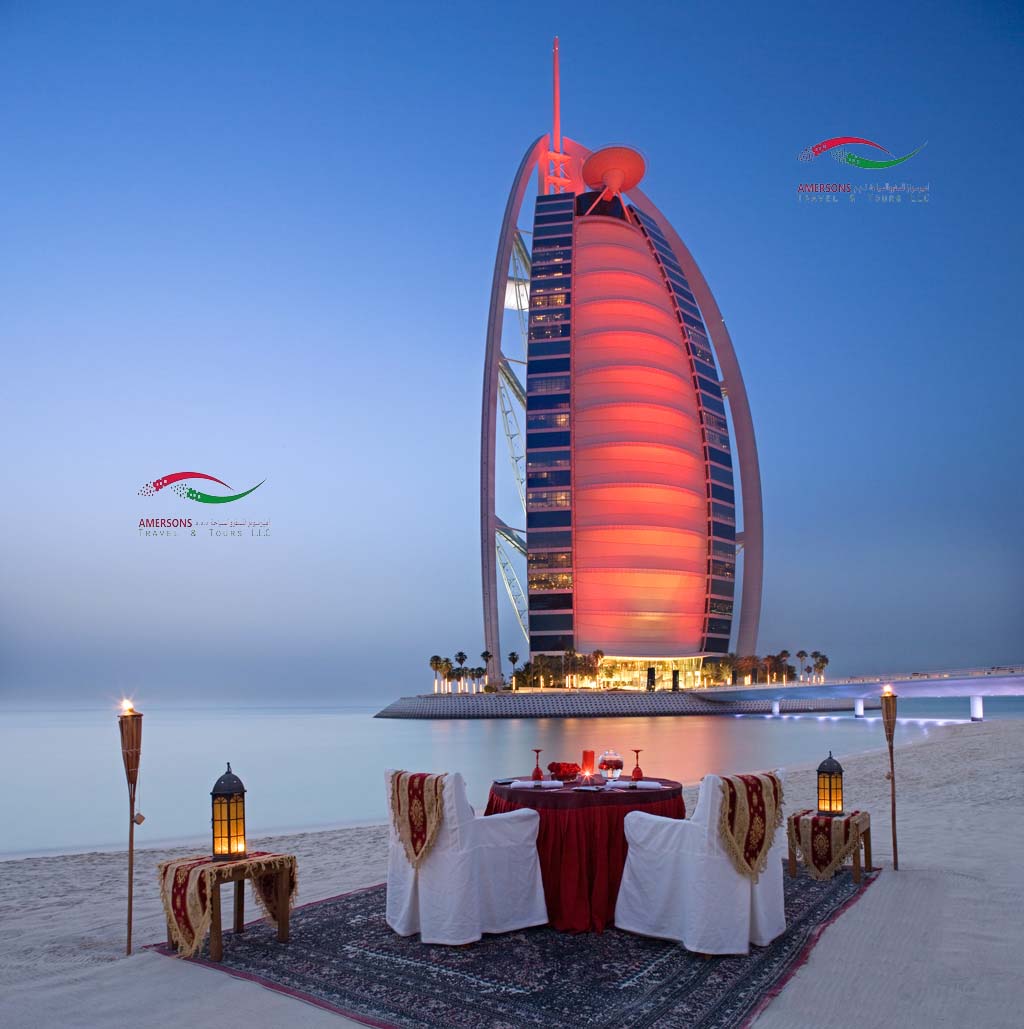 Burj Al Arab Dinner Tour in Dubai with Amersons Travel