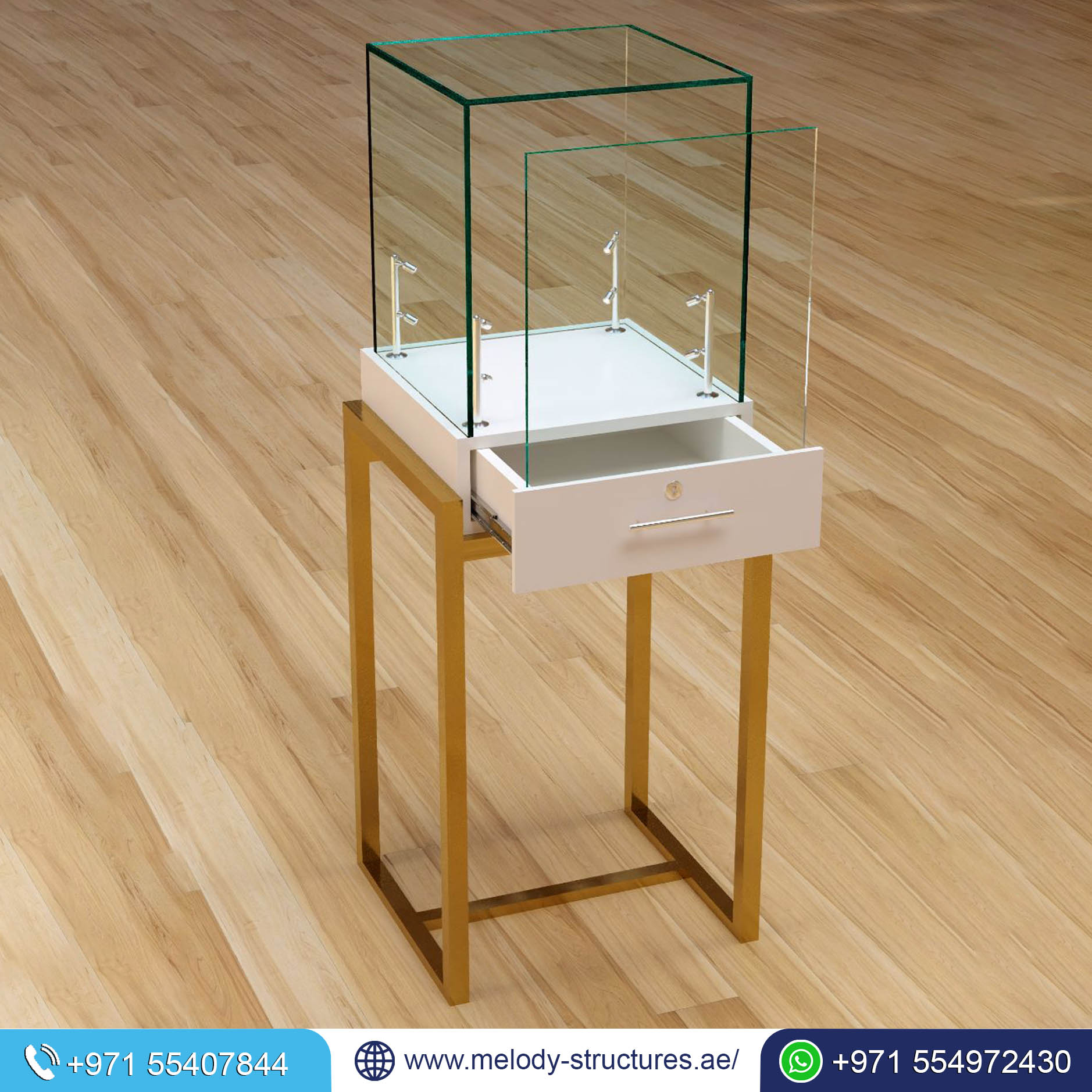 Jewelry Showcase in Dubai | Rent a Display Stands