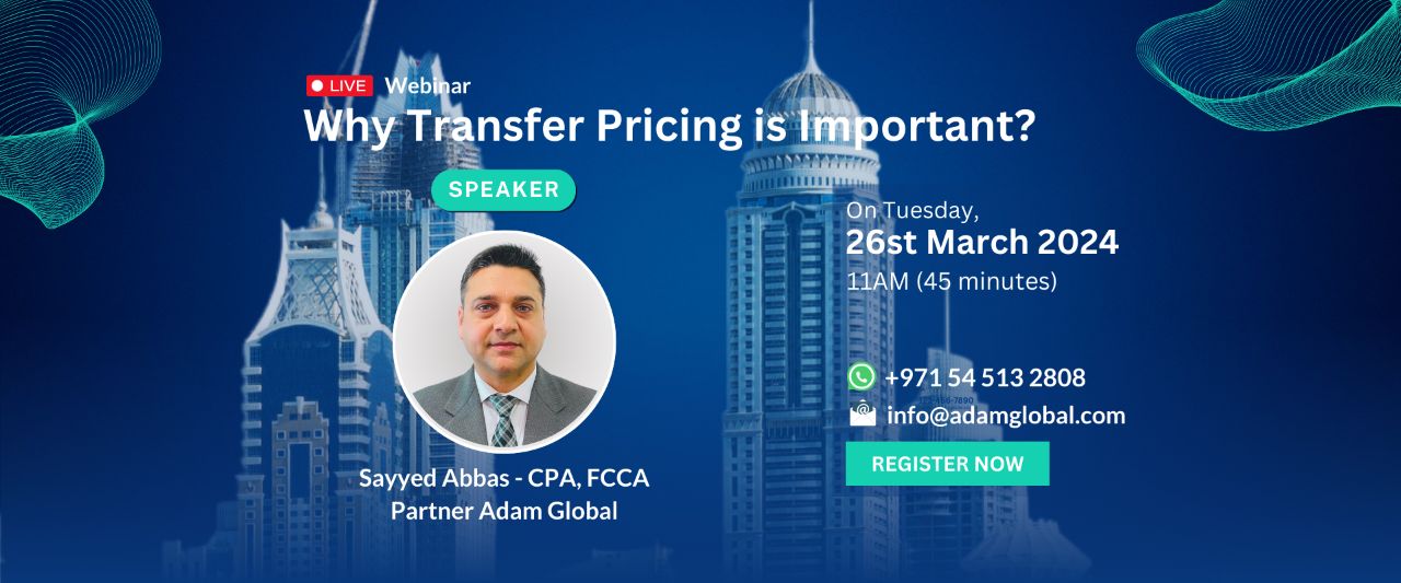 Webinar on Transfer Pricing in UAE and Why It Is Important
