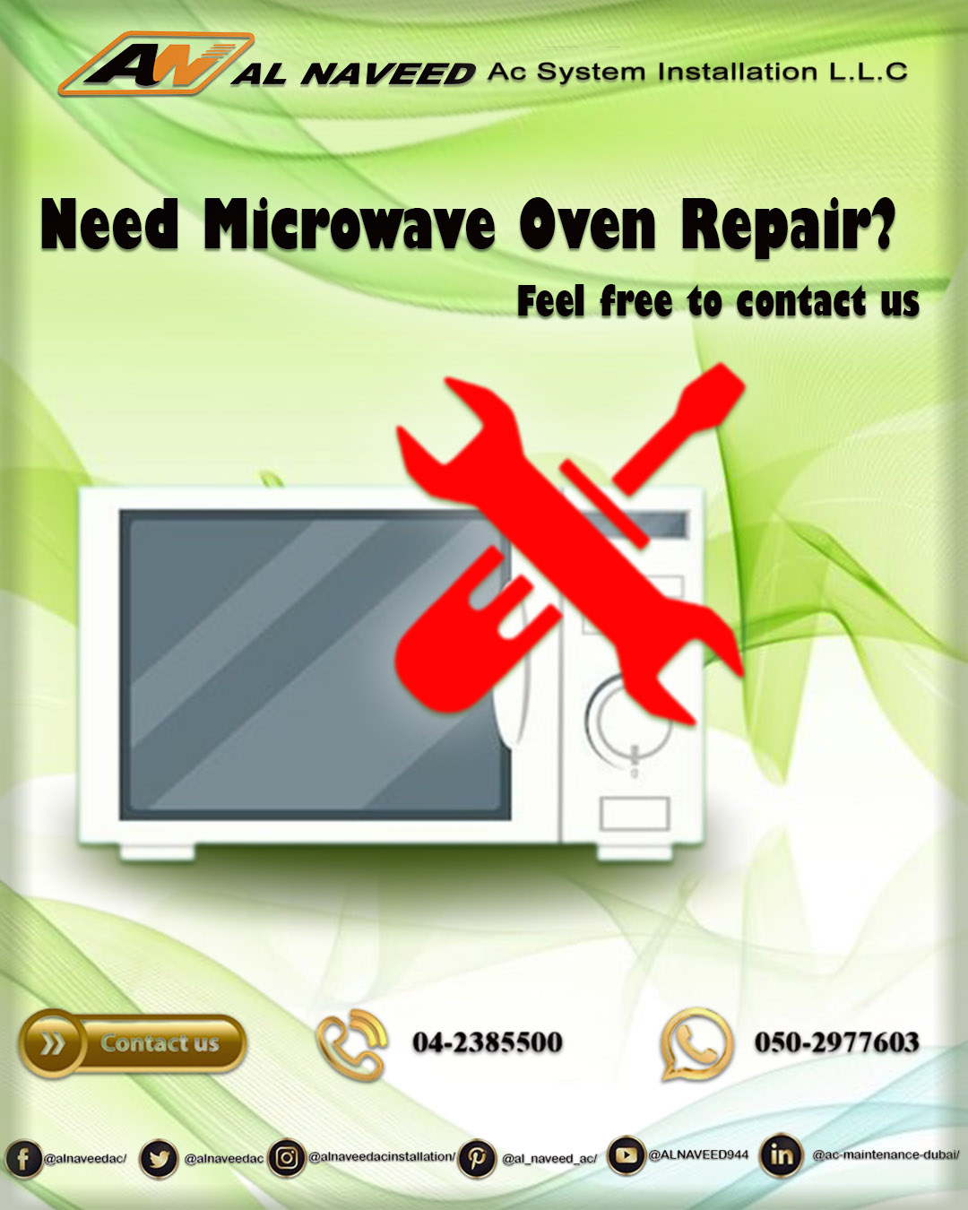 Microwave Oven Repair Shop in Dubai.