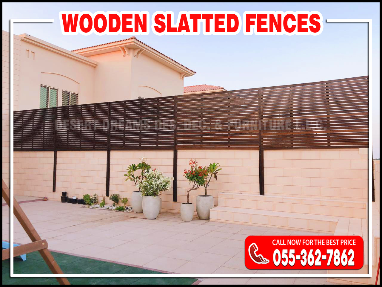 Wooden Privacy Slatted Fences in Abu Dhabi, UAE.jpg