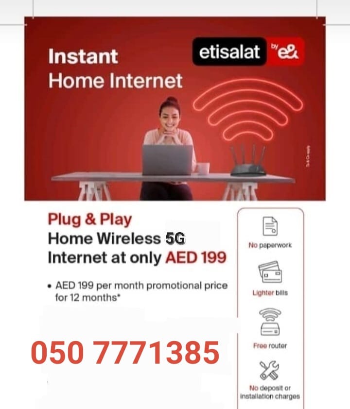 Get Home Wireless WIFi For AED 199 Only