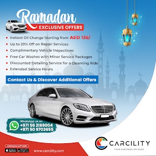 Get your Ramadan Car Service Offers at Carcility