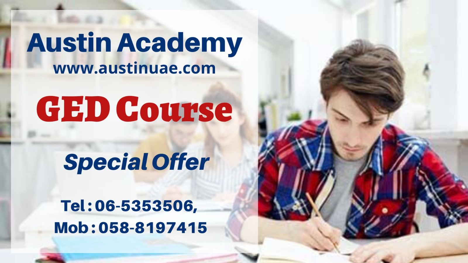 GED Classes in Sharjah with an amazing Offer 0564545906