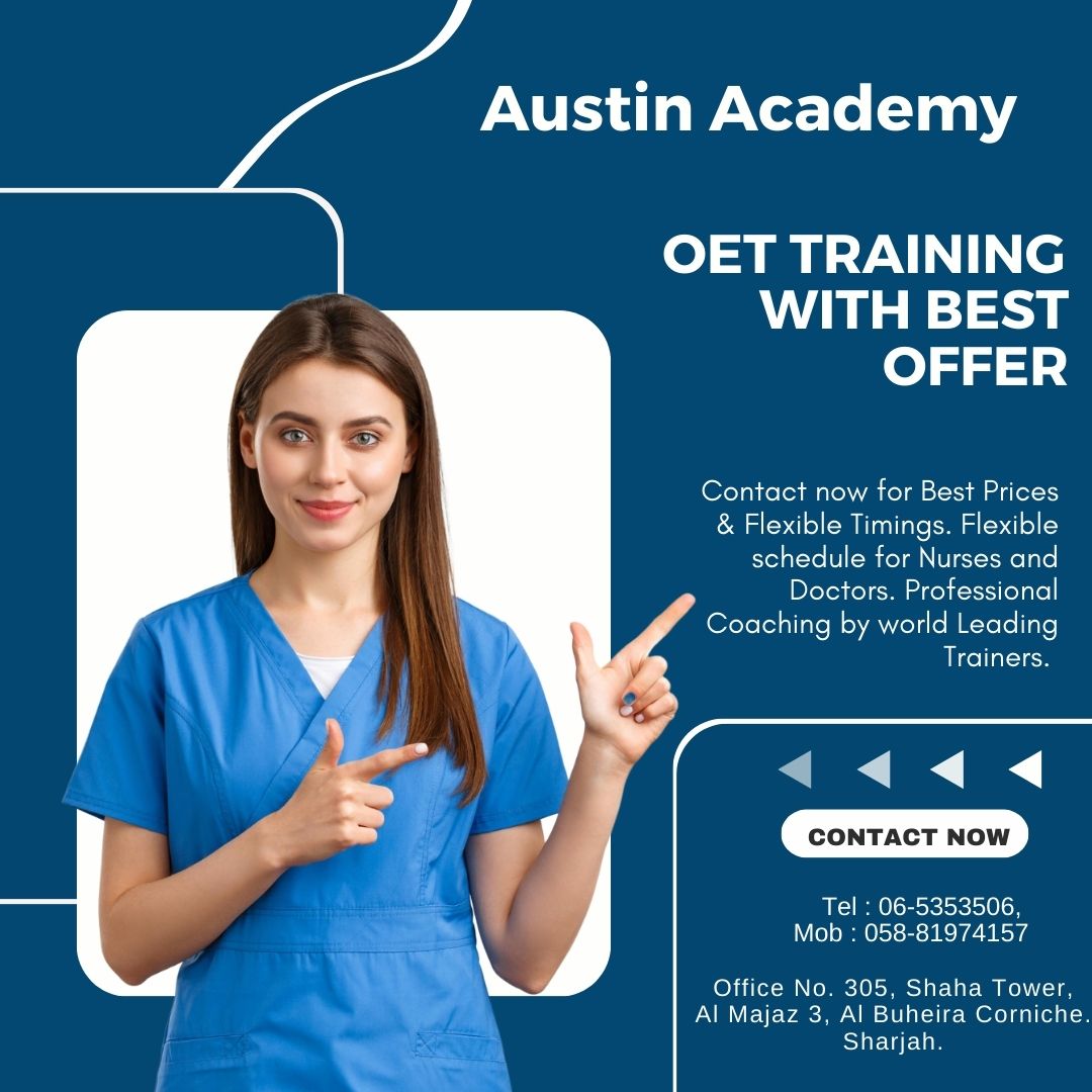 OET Training in Sharjah with Best Offer Call 0564545906