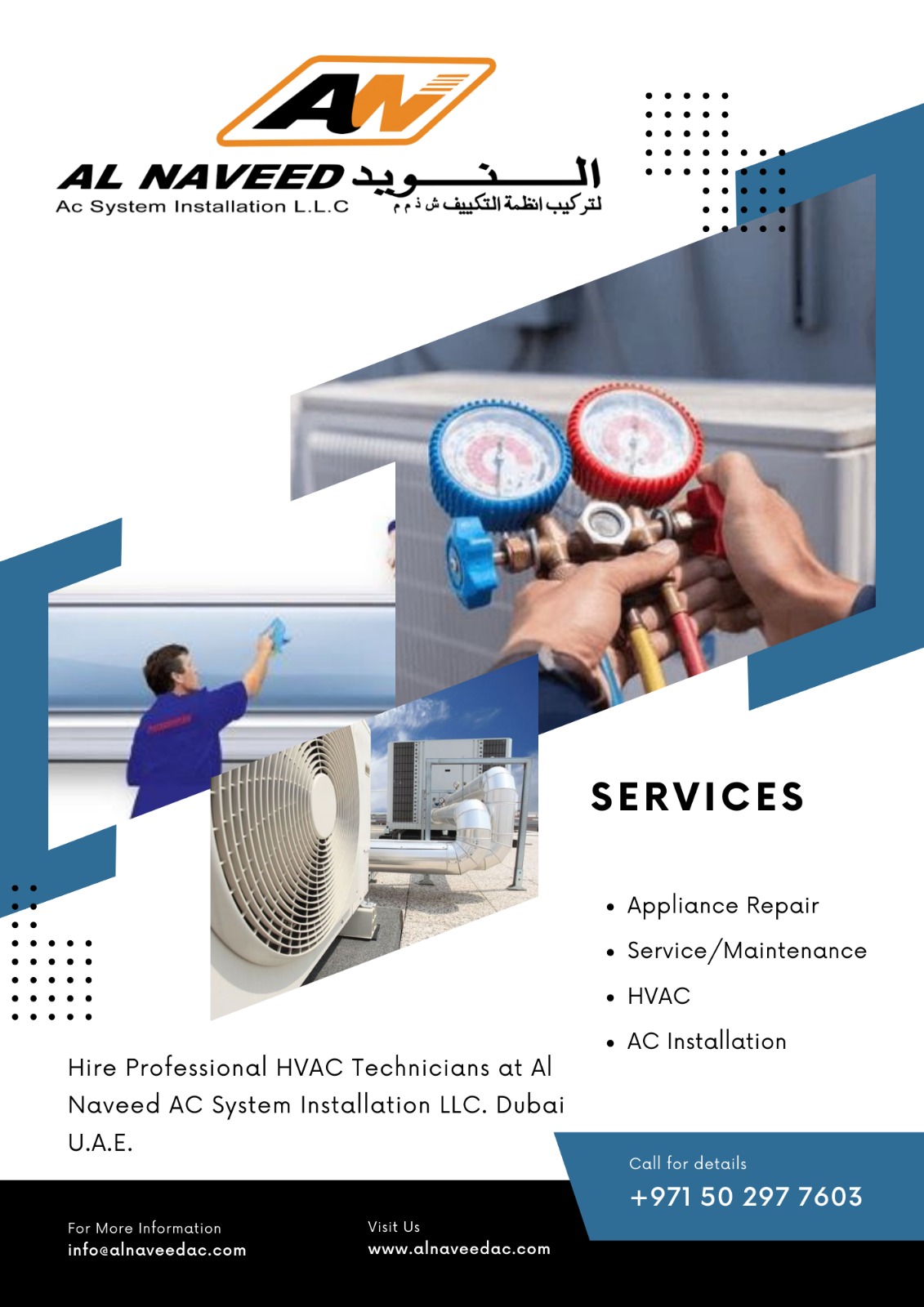 AL Naveed AC Maintenance Dubai offers