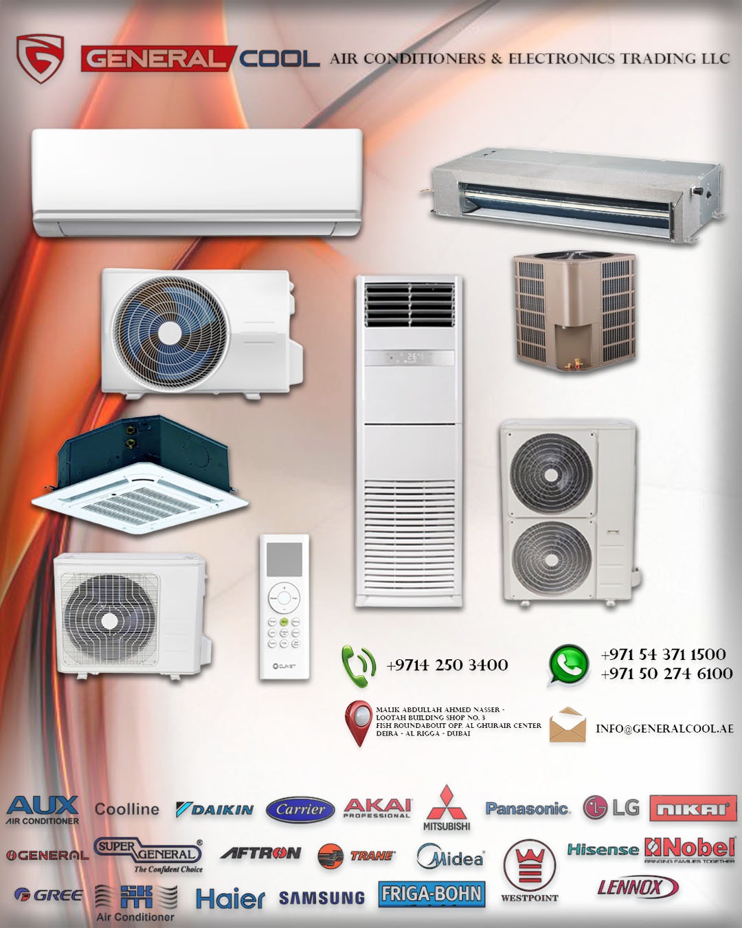 Air Conditioners Dealer, Distributor, Supplier in Dubai UAE