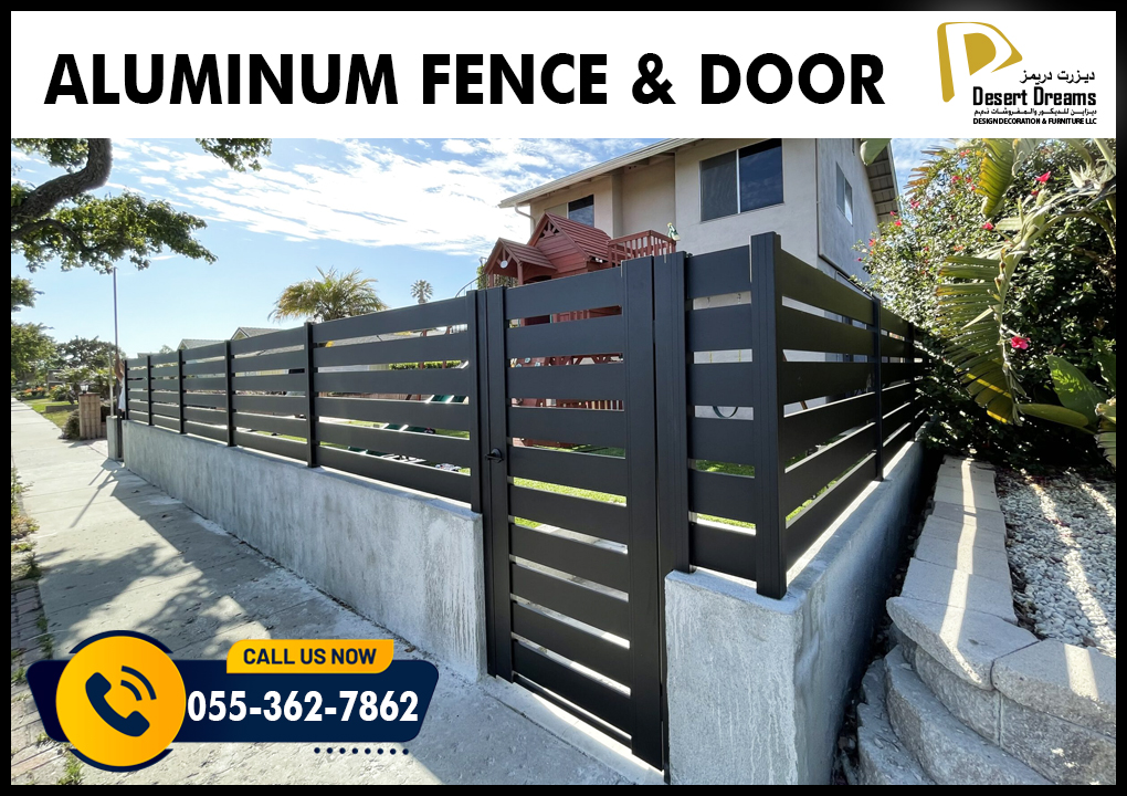 Aluminum Privacy Fence and Doors in Uae | Wall Mounted Fence.