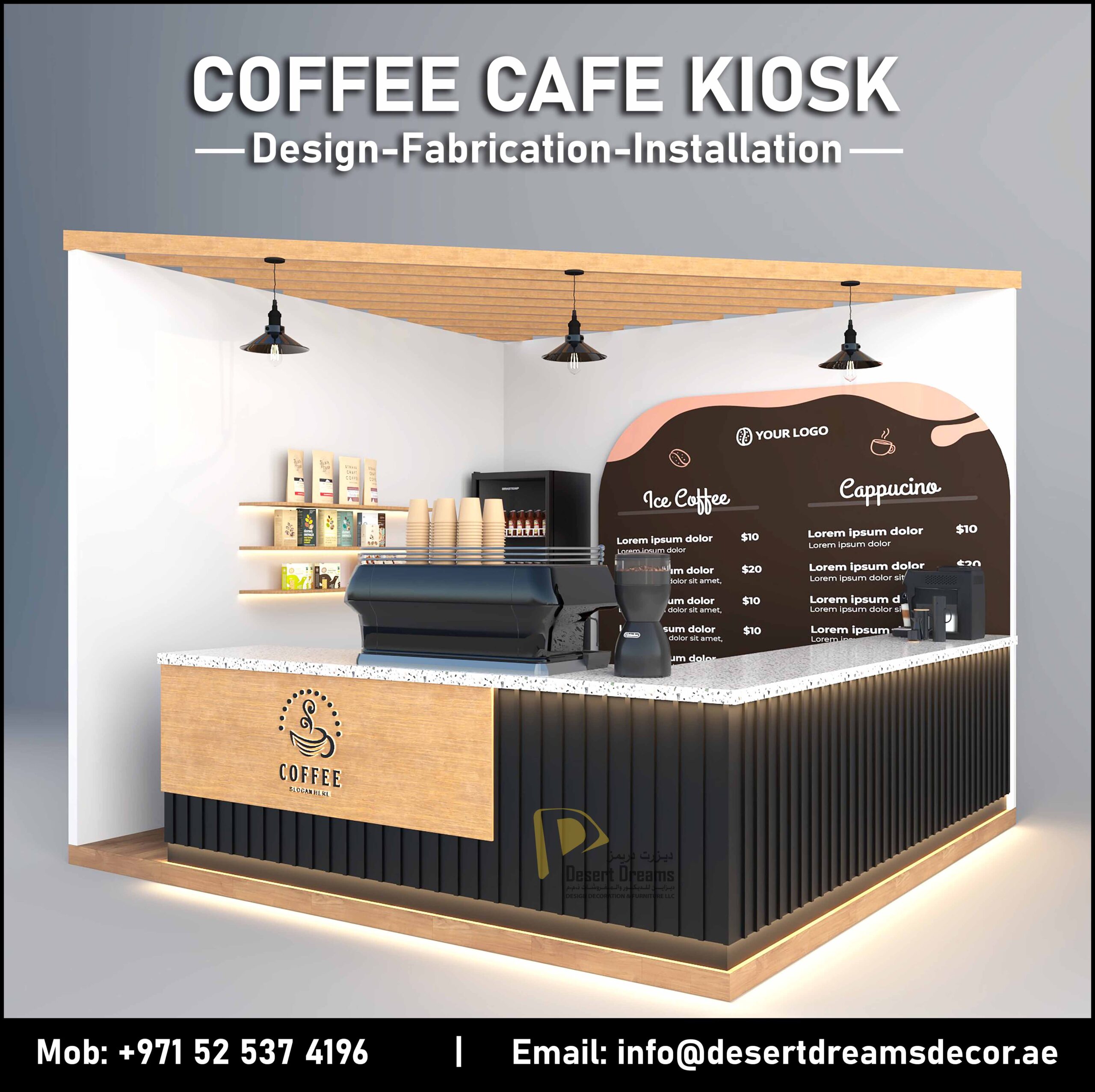 Coffee Kiosk Manufacturer in Uae | Food Kiosk | Ice Cream Kiosk.