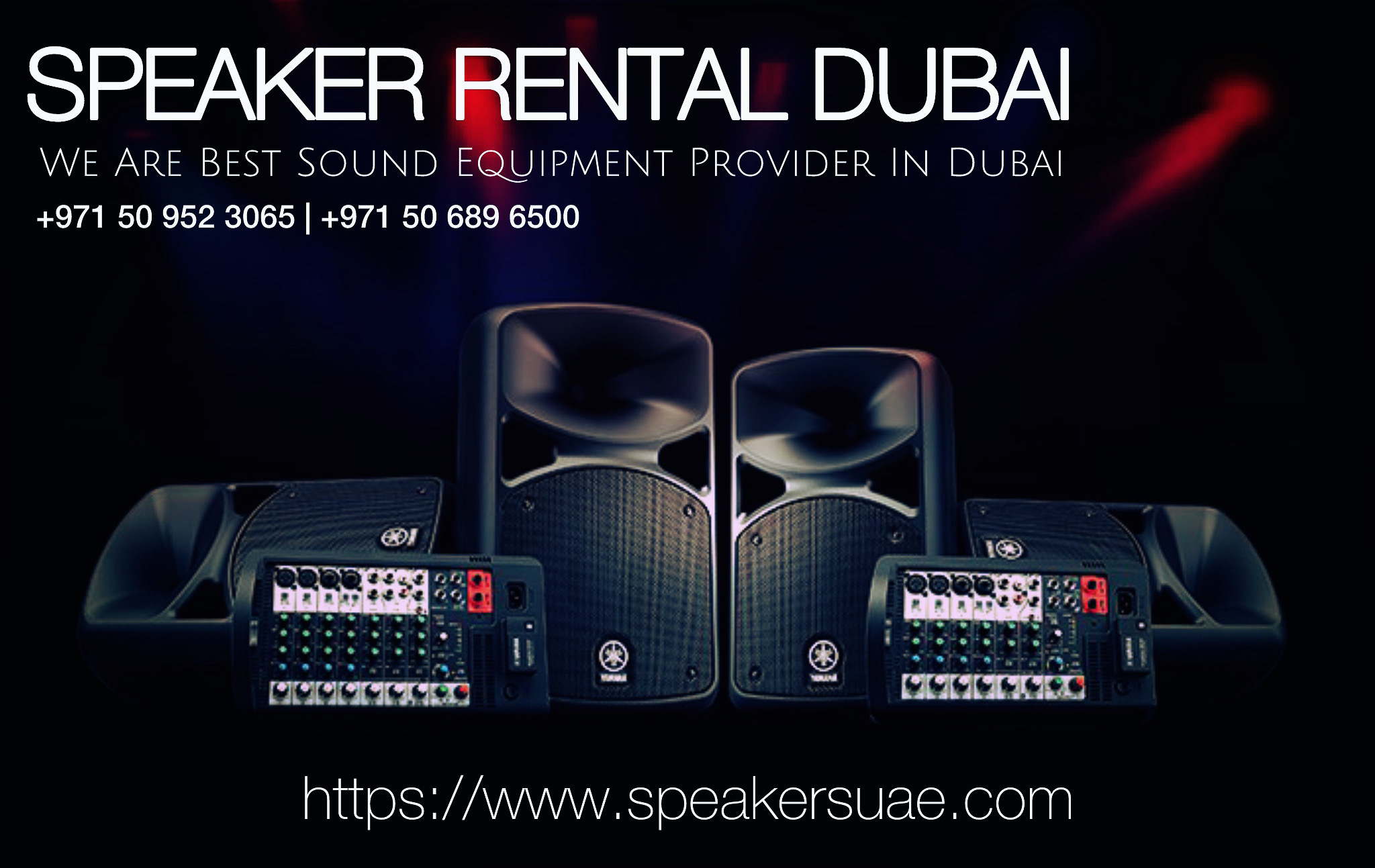 Speaker On Rent in JBR Dubai | Speaker Rent in Marina Dubai