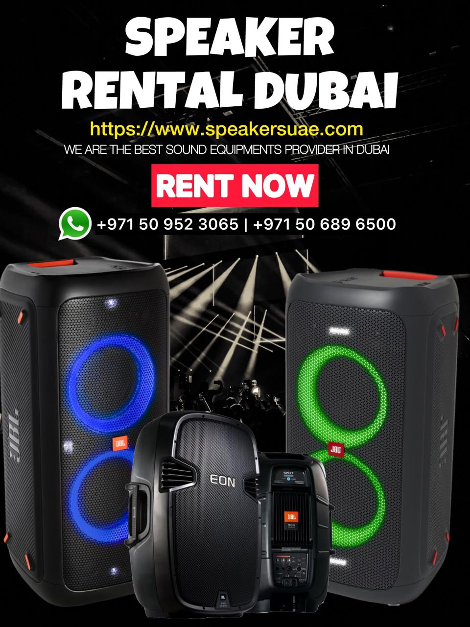 Speaker On Rent | Speaker Rental Dubai | Rent a Speaker in Dubai
