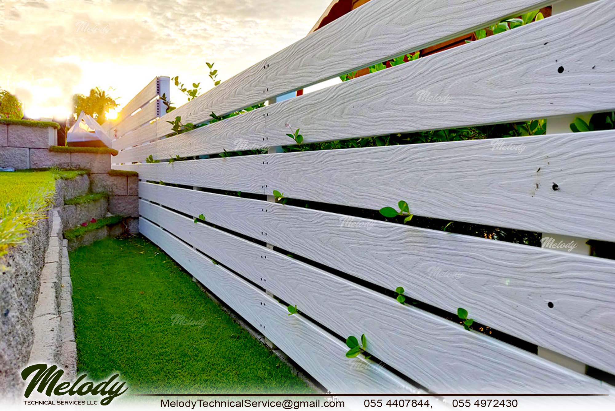 Home and Garden Fence in UAE | Wooden Fence | WPC Fence