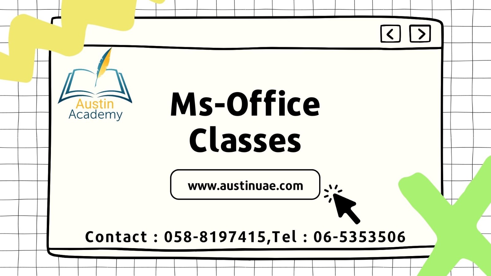 MS-Office Classes in Sharjah @ Austin Academy 0564545906