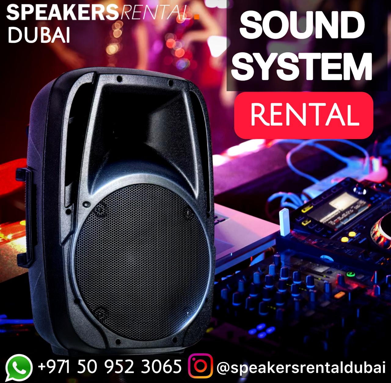 Sound System Rental in Dubai | Best Speaker Rental in UAE Dubai |