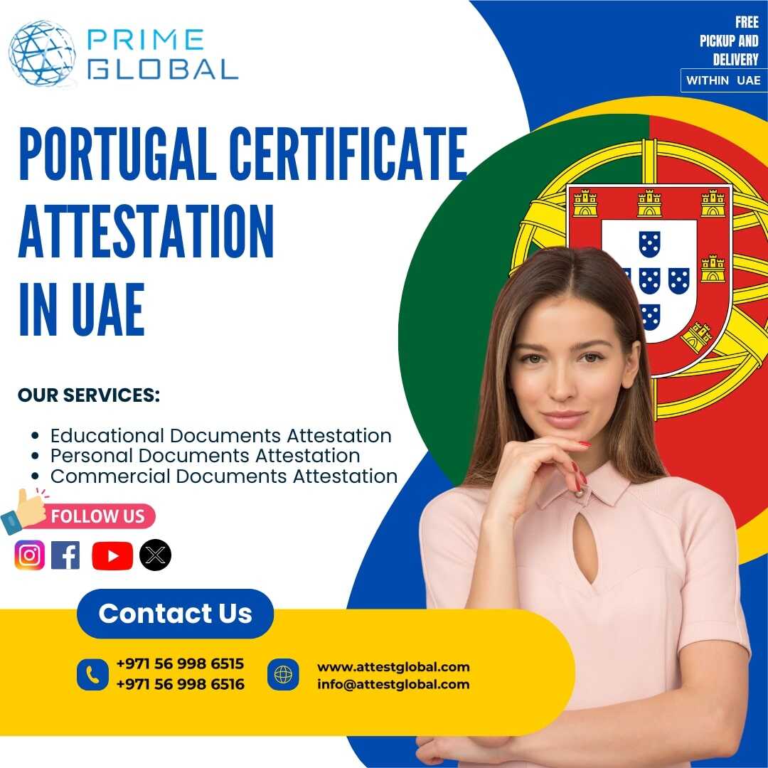 Portugal Certificate attestation services in the UAE