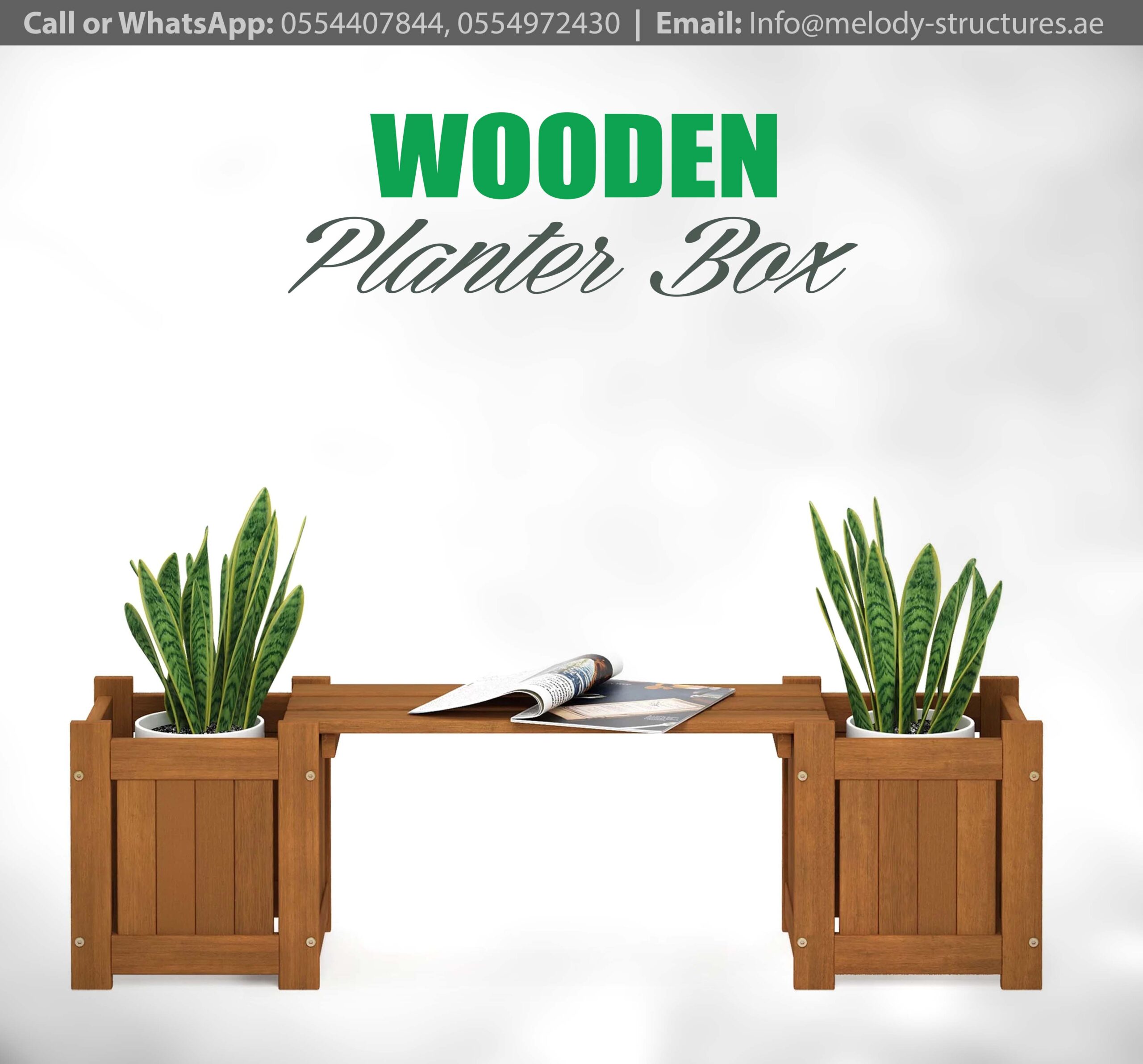 Buy Wooden Planter Box in UAE | Planter Box Suppliers