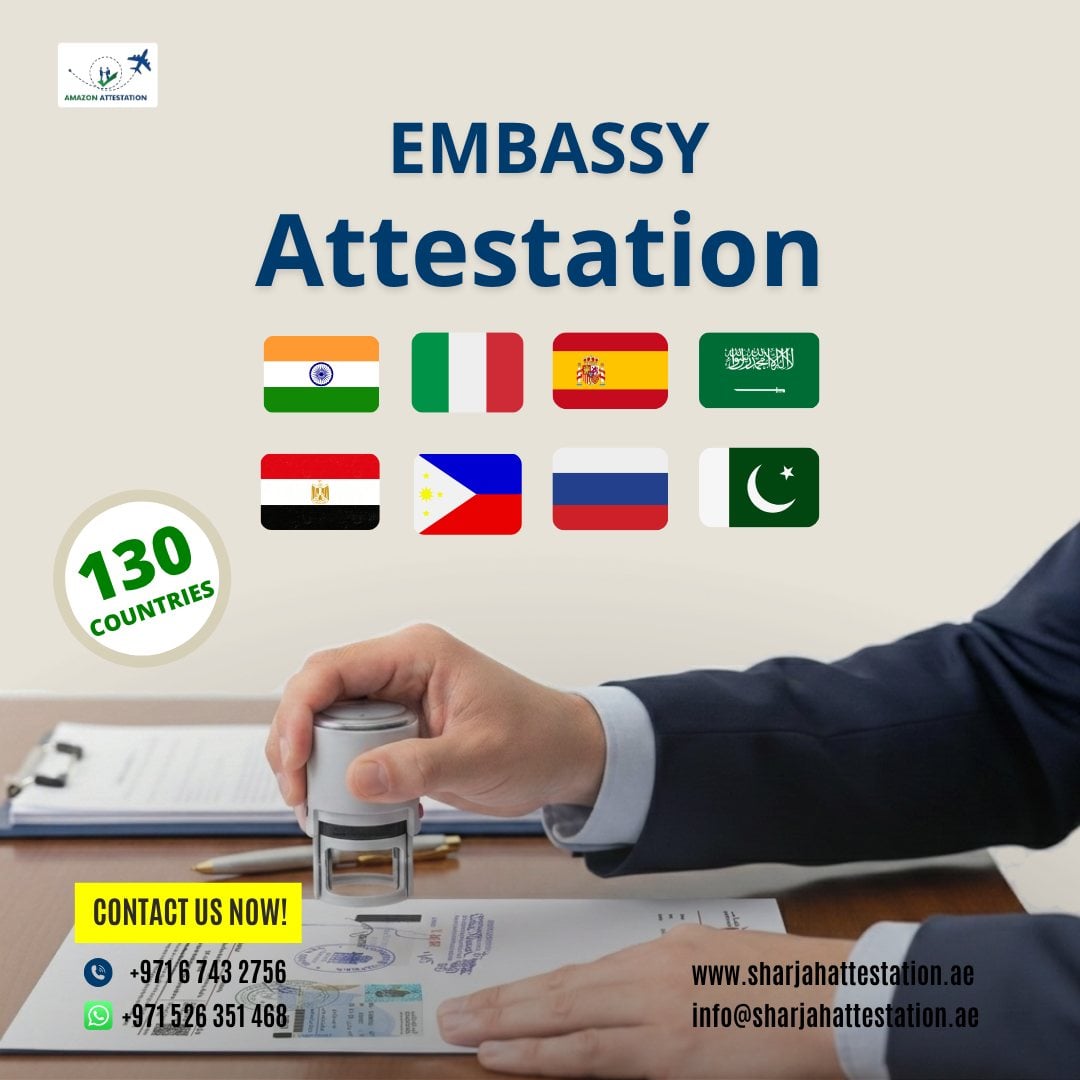 All Embassy Attestation Services in Shajah