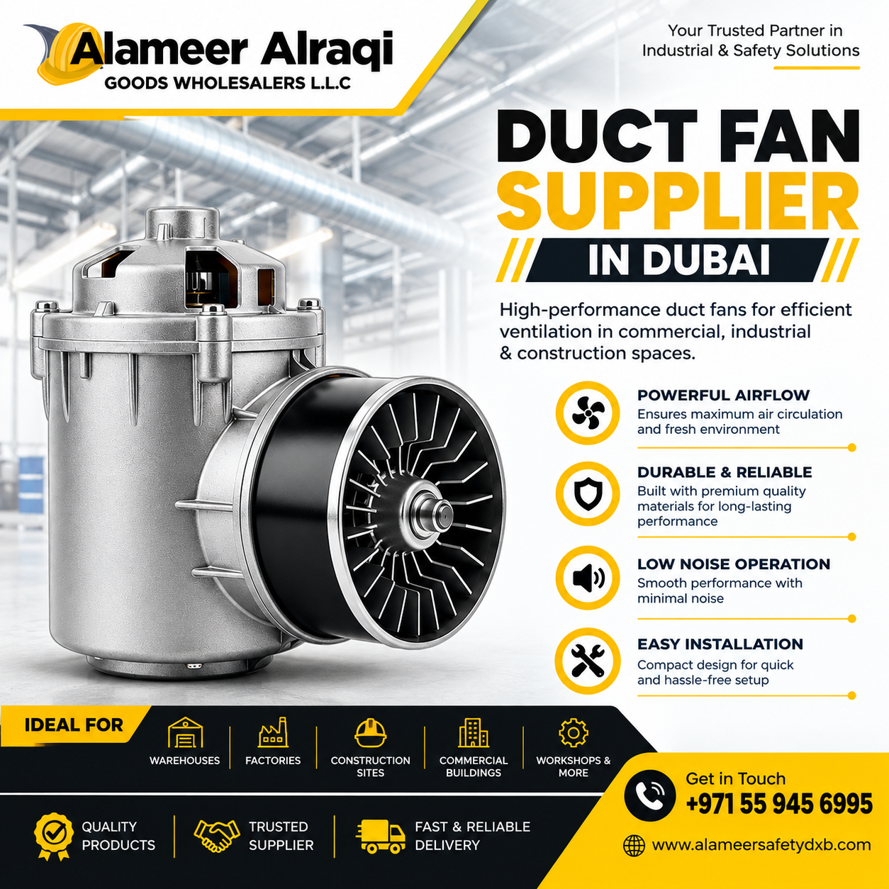 Duct Fan Supplier in Dubai
